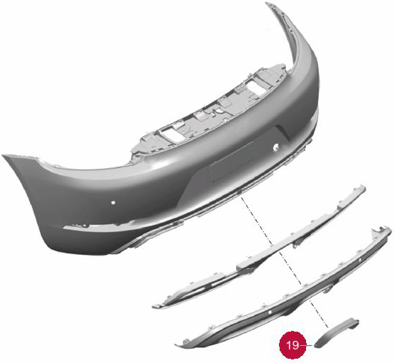 Rear Bumper Exhaust Trim Suncoast Porsche Parts & Accessories